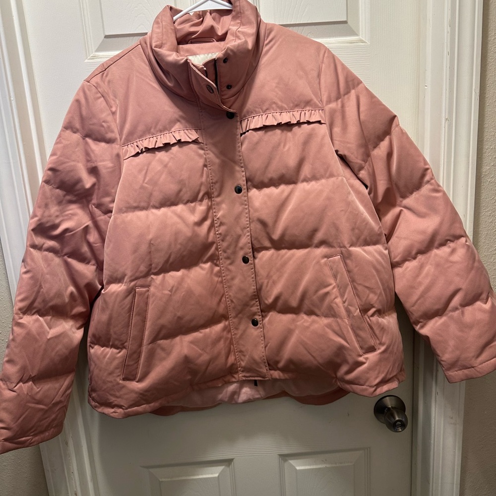 Women's Pink Puffer Jacket